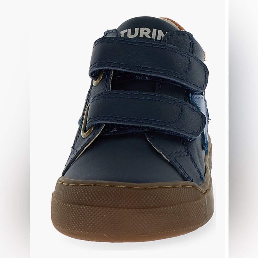 NWT Naturino Singery High Top Sneaker in Navy-Celeste-Copper - Picture 4 of 15